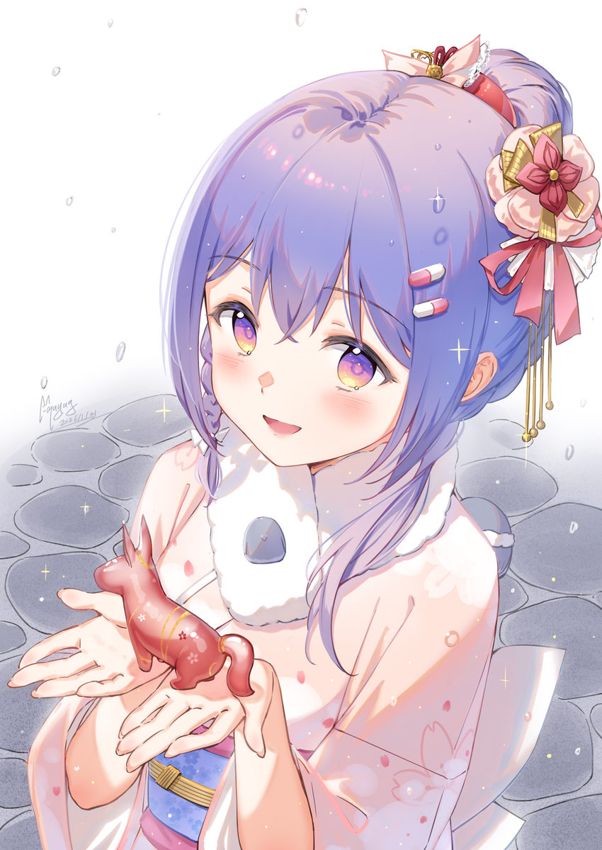 This is a pixiv picture whose title is 正月🌸.