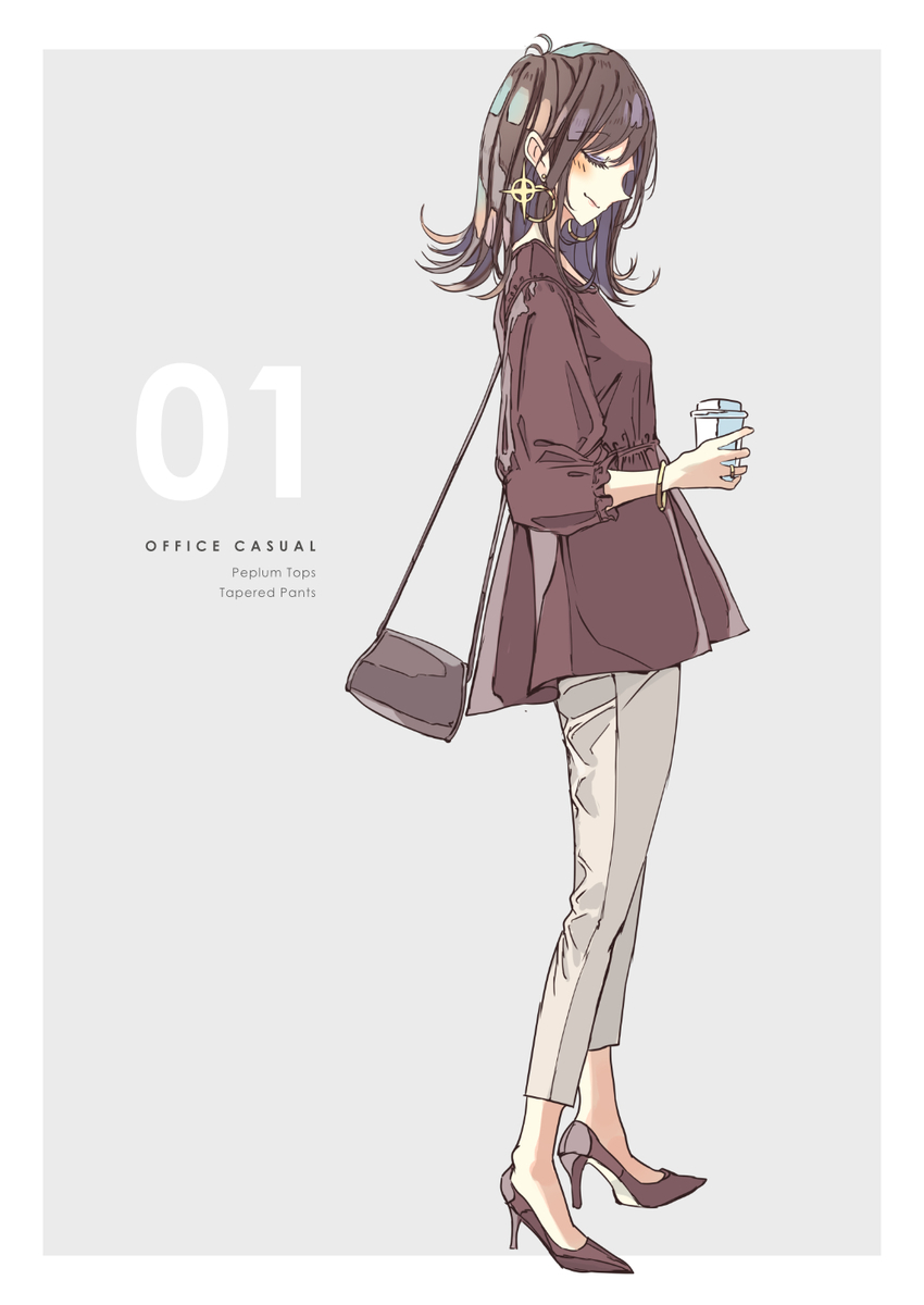 This is a pixiv picture whose title is ペプラムトップス.