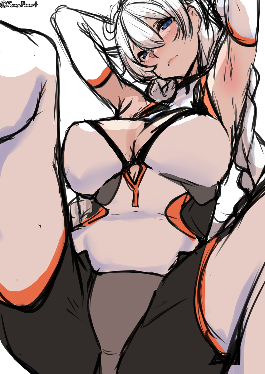 This is a pixiv picture whose title is Kiana 😫💦(WIP).
