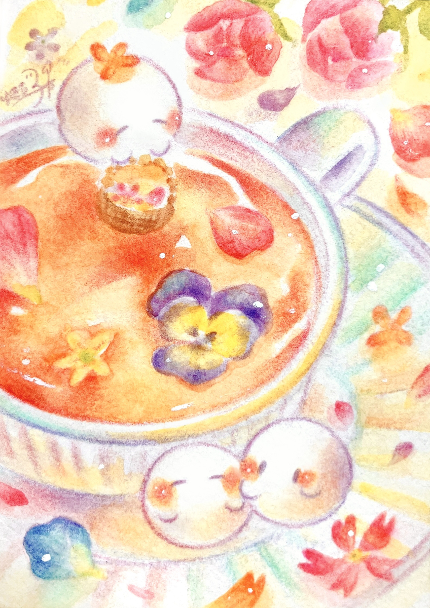 This is a pixiv picture whose title is 安らぎを一杯どうぞ.