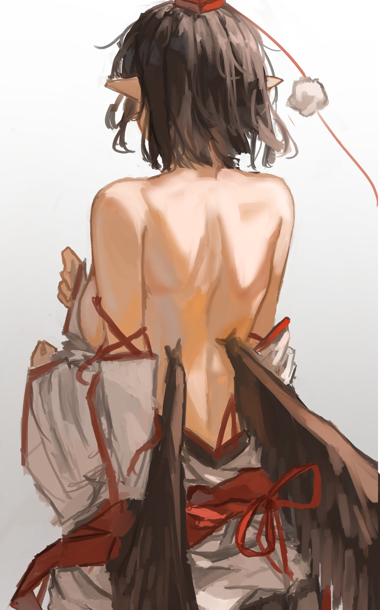 This is a pixiv picture whose title is 天狗のお風呂.