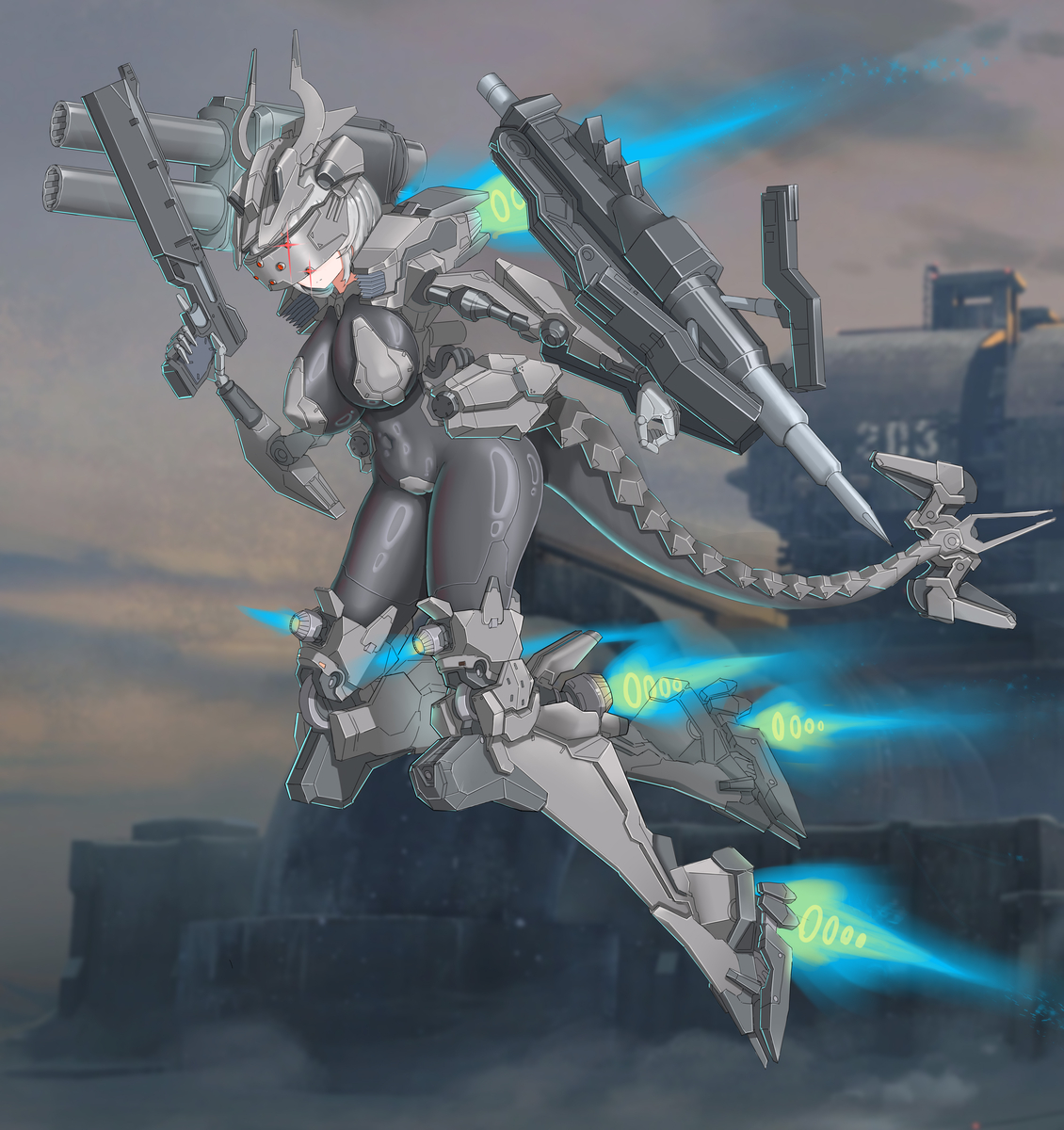 This is a pixiv picture whose title is 渡鸦酱突袭！.