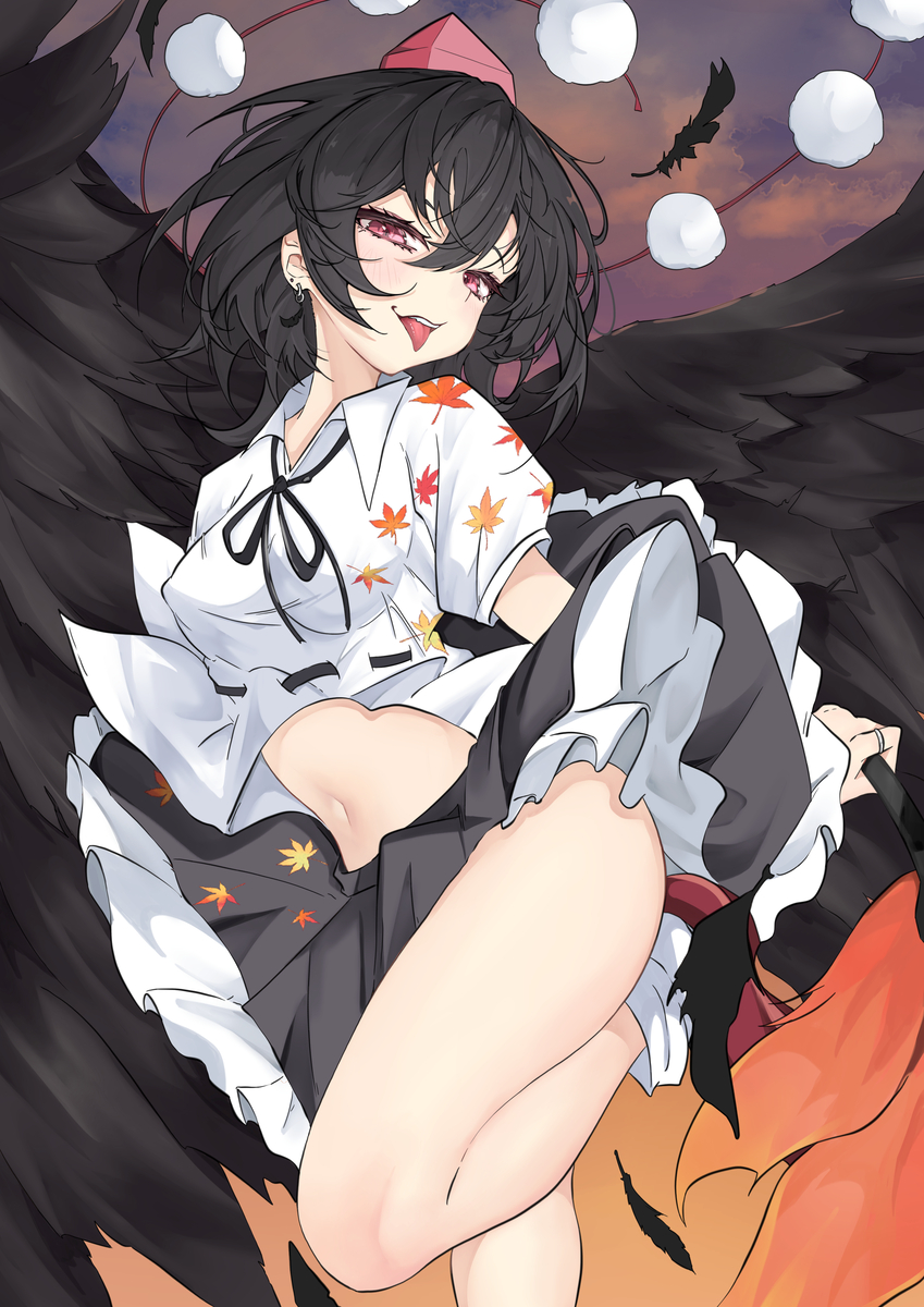 This is a pixiv picture whose title is 射命丸文ちゃん.