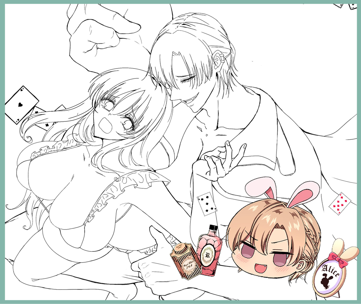 This is a pixiv picture whose title is Xに掲載していた進捗.