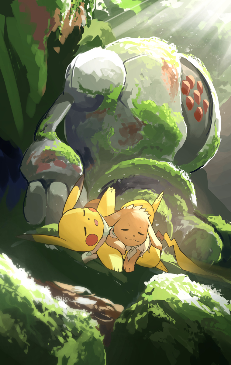 This is a pixiv picture whose title is 寝床の守り神.