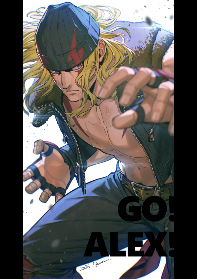 This is a pixiv picture whose title is SF6　アレックス.