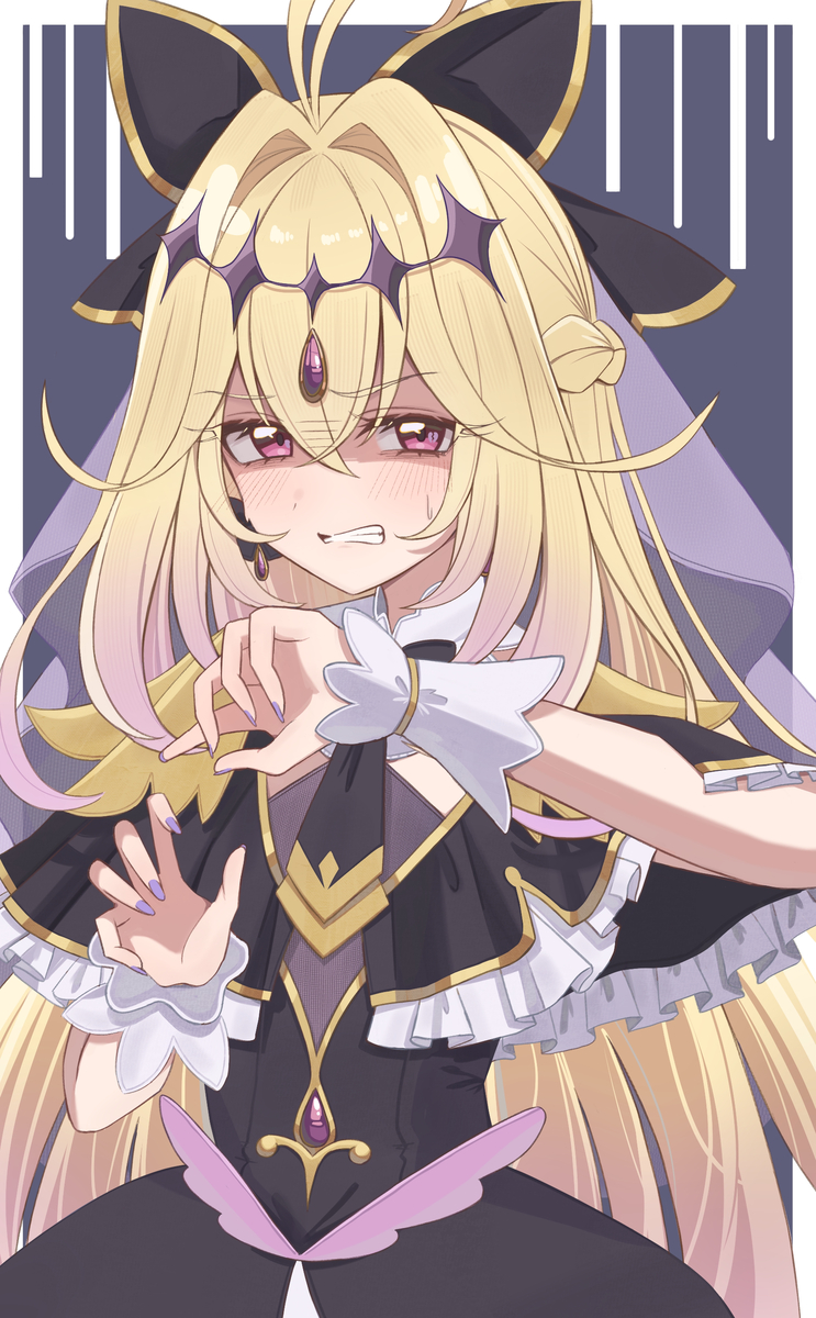 This is a pixiv picture whose title is キュアアルカナにはこんな顔で見られたい.