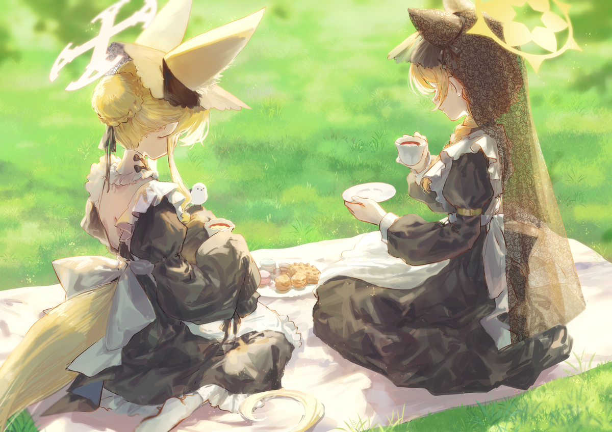 This is a pixiv picture whose title is ~tea time~.