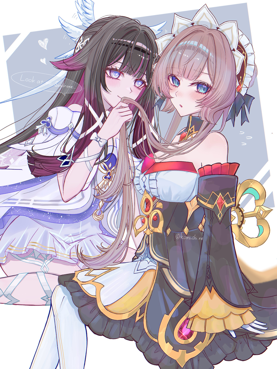 This is a pixiv picture whose title is 目を合わせられないサンドローネ.