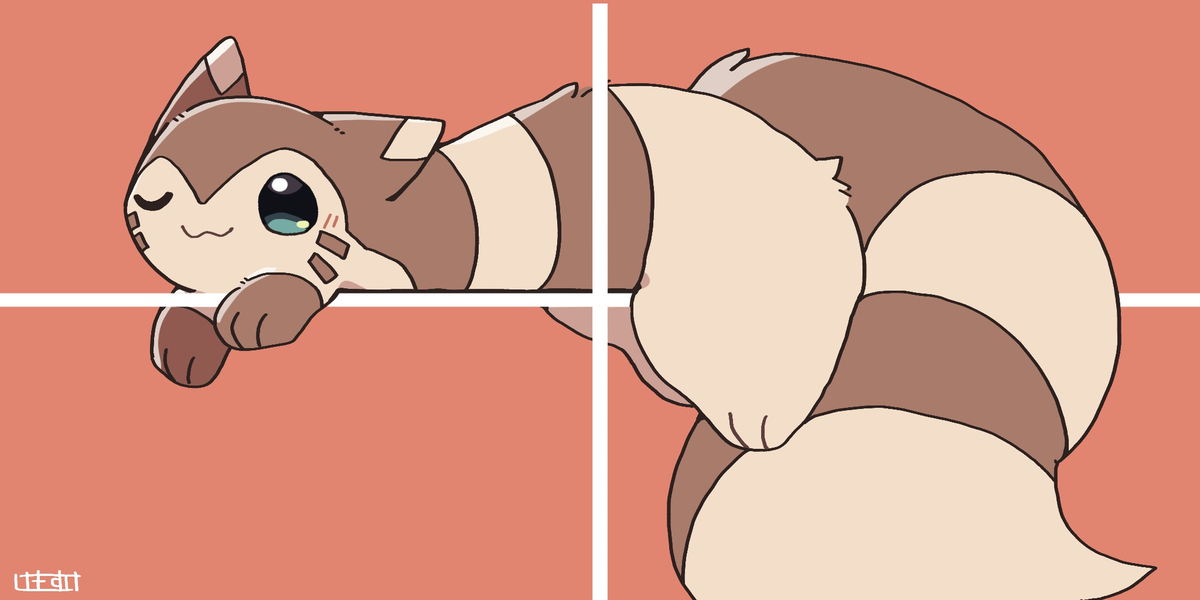 This is a pixiv picture whose title is 枠でくつろぐオオタチ.