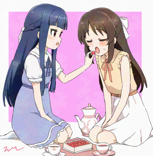 This is a pixiv picture whose title is あーん.