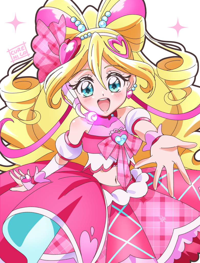 This is a pixiv picture whose title is キュアアイドル.