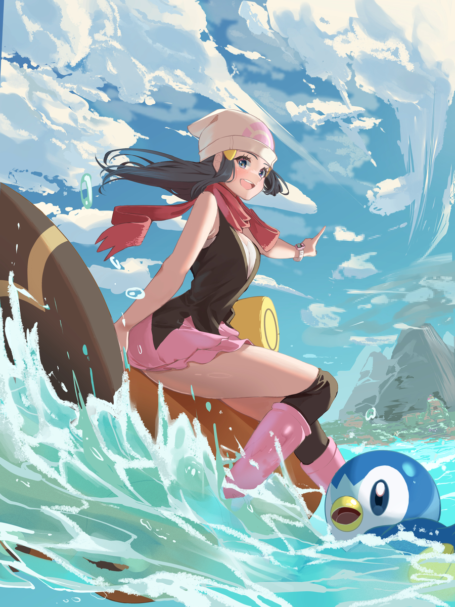 This is a pixiv picture whose title is なみのり.