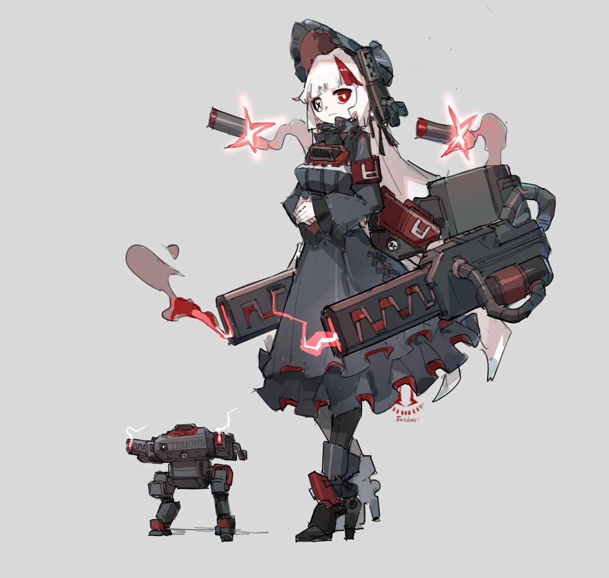 This is a pixiv picture whose title is 战争纵步者.