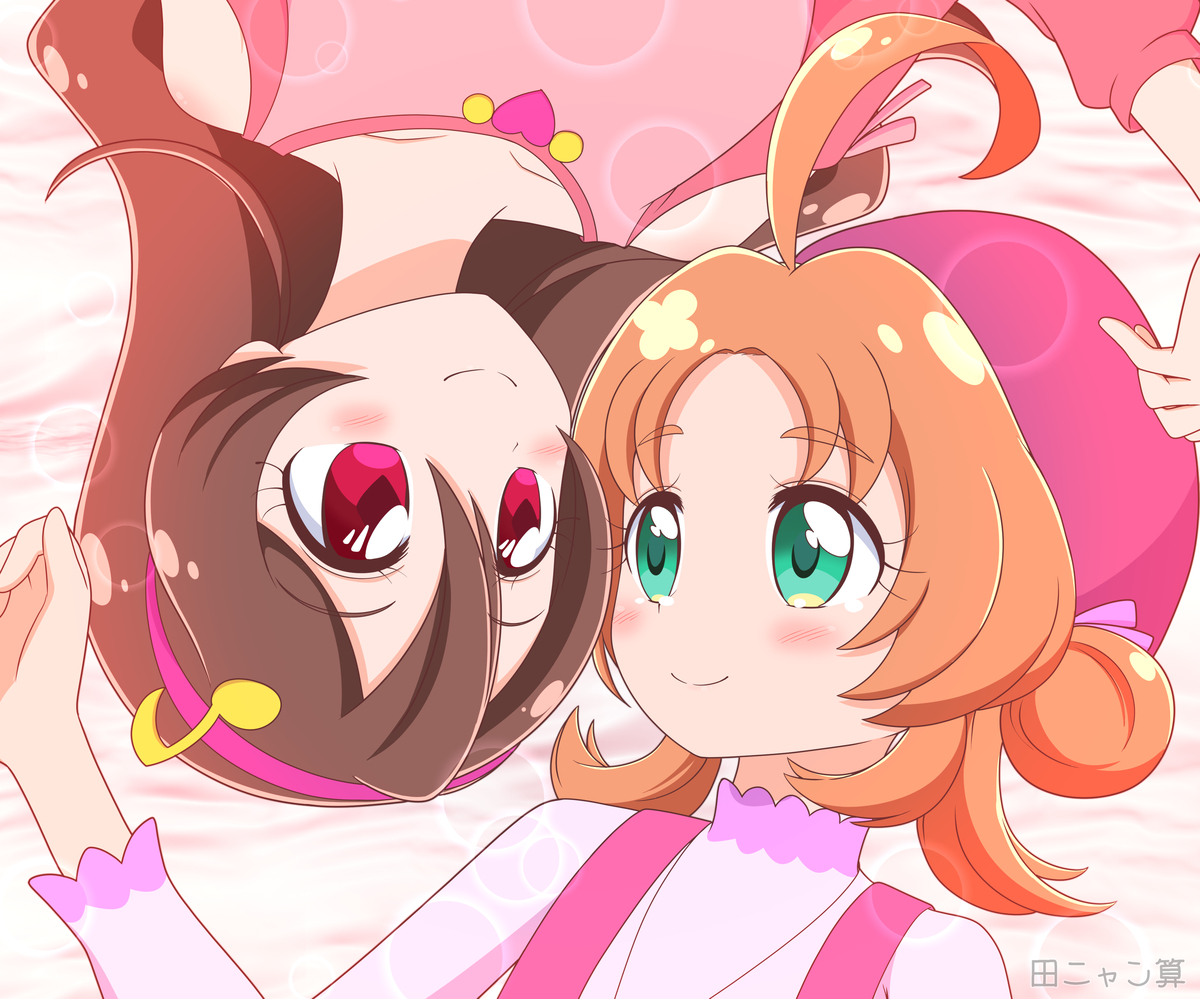 This is a pixiv picture whose title is うたちゃんとあんなちゃん。.