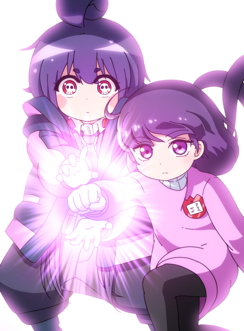 This is a pixiv picture whose title is カヤちゃんとヤヨイちゃんはコワくない.