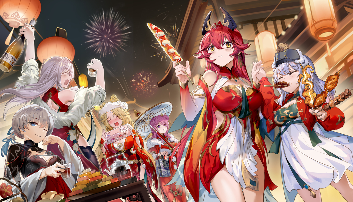 This is a pixiv picture whose title is 新年.