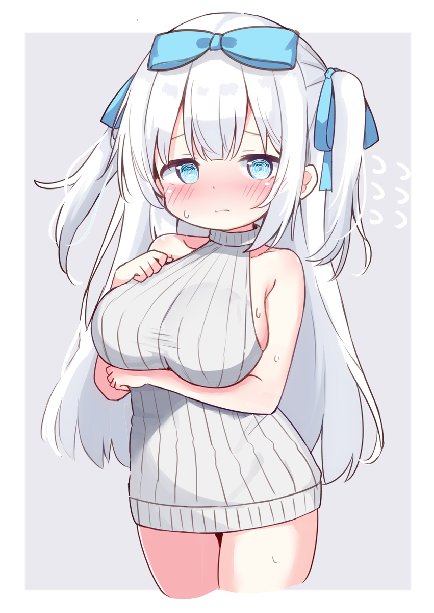 This is a pixiv picture whose title is 縦セーター乃亜ちゃん.