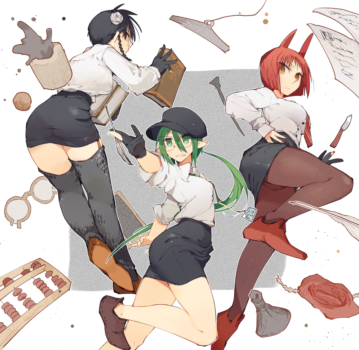 This is a pixiv picture whose title is OL感とQOLに関する一考察.