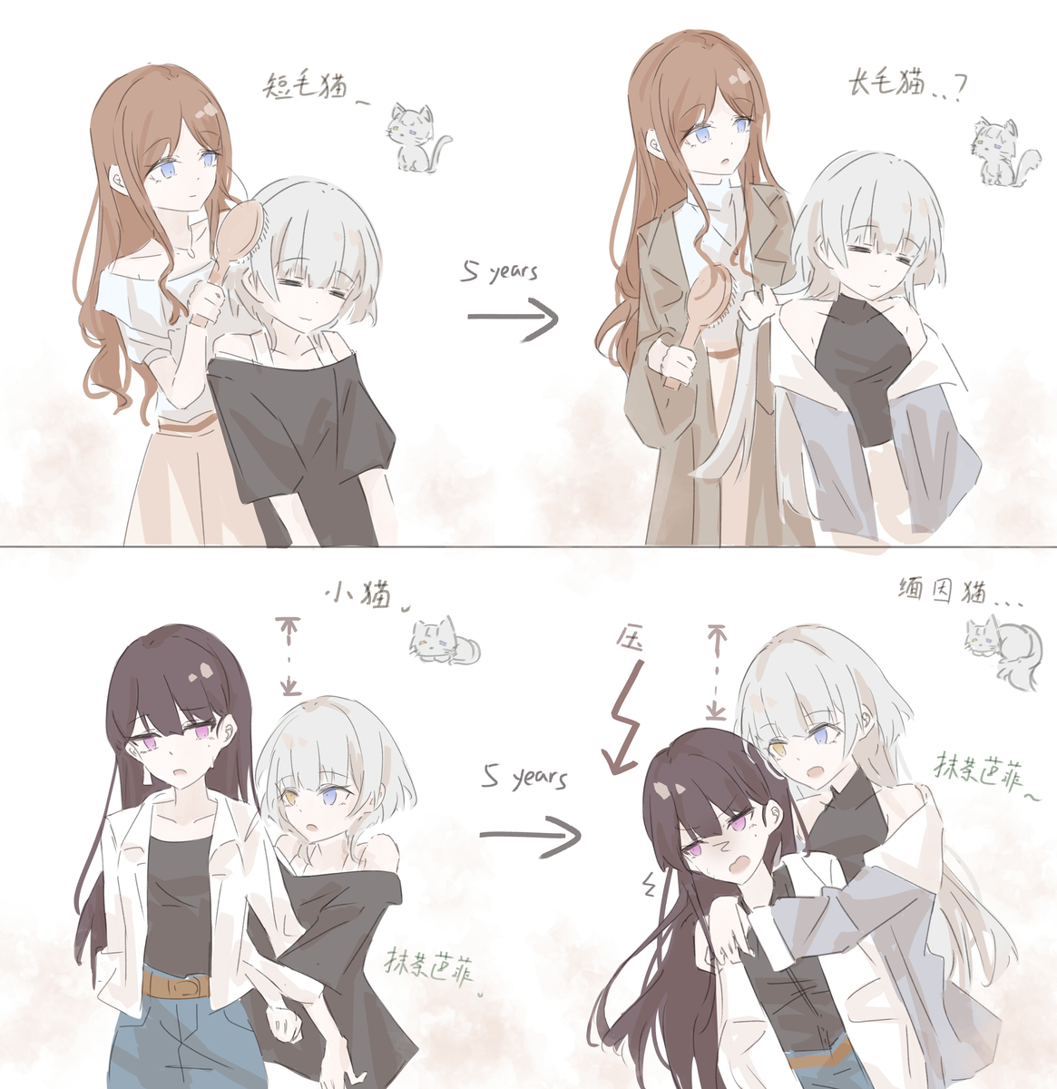 This is a pixiv picture whose title is 要乐奈是什么品种的猫.