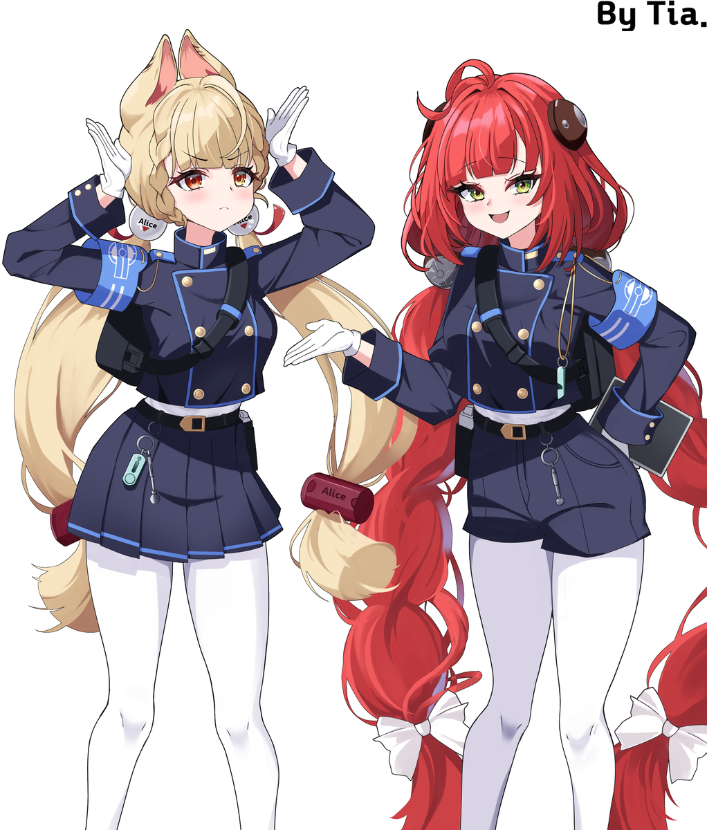 This is a pixiv picture whose title is Alice & Yuzuha SHUPOGAKI.