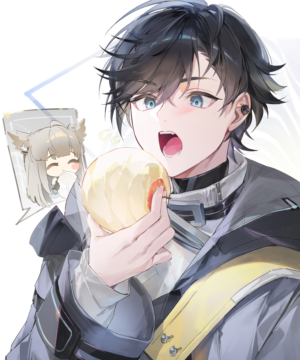 This is a pixiv picture whose title is 🍎.