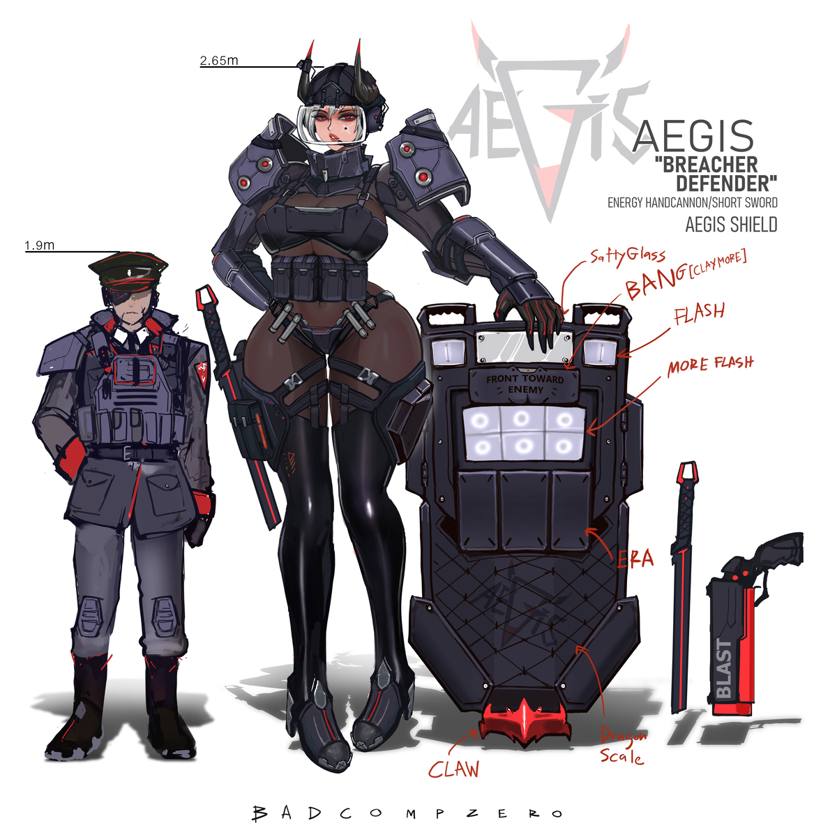 This is a pixiv picture whose title is AEGIS 🛡️.