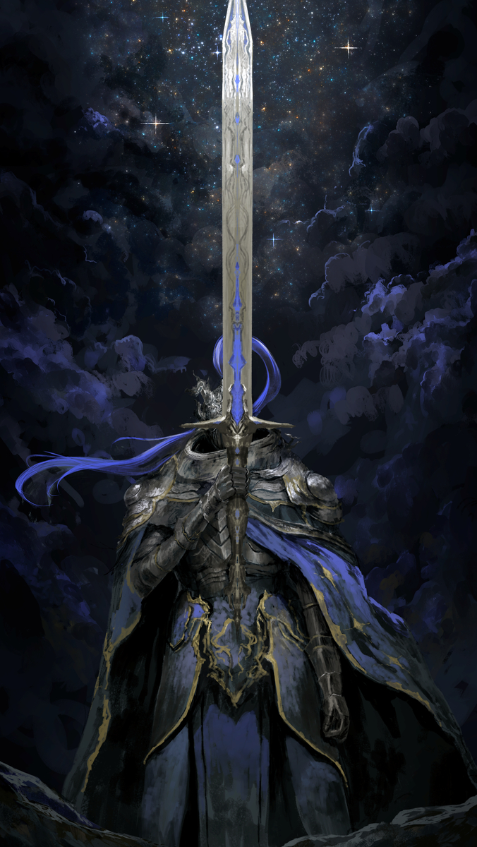 This is a pixiv picture whose title is 夜星の守護者/Warden of the Night Star.