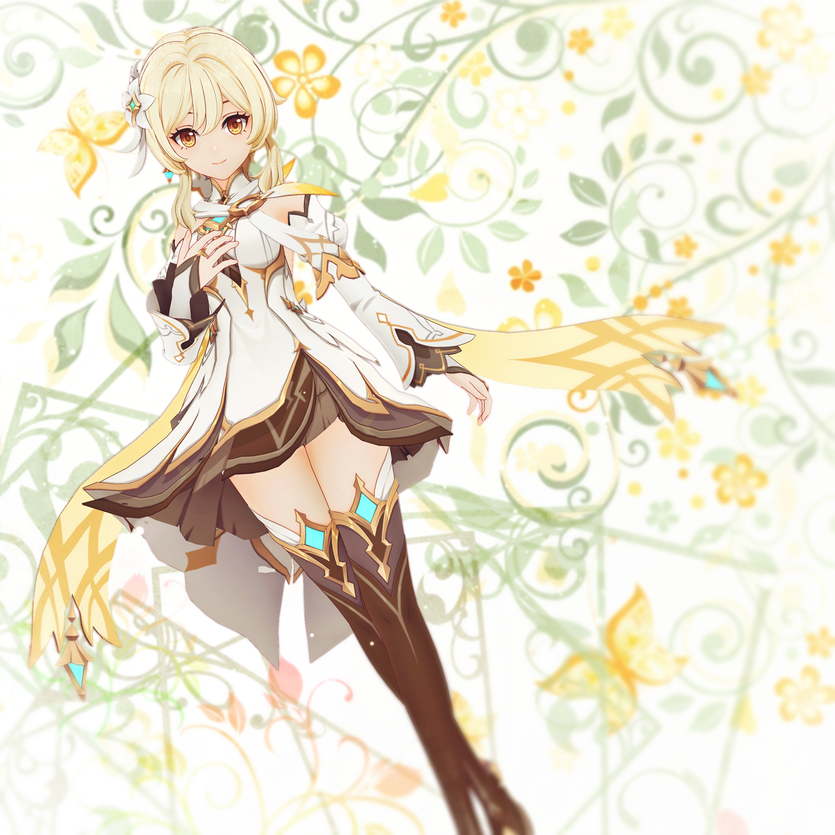 This is a pixiv picture whose title is 【原神MMD】蛍さん その１６.