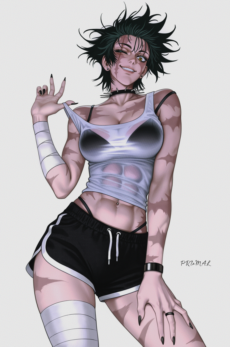 This is a pixiv picture whose title is Maki Zen'in.