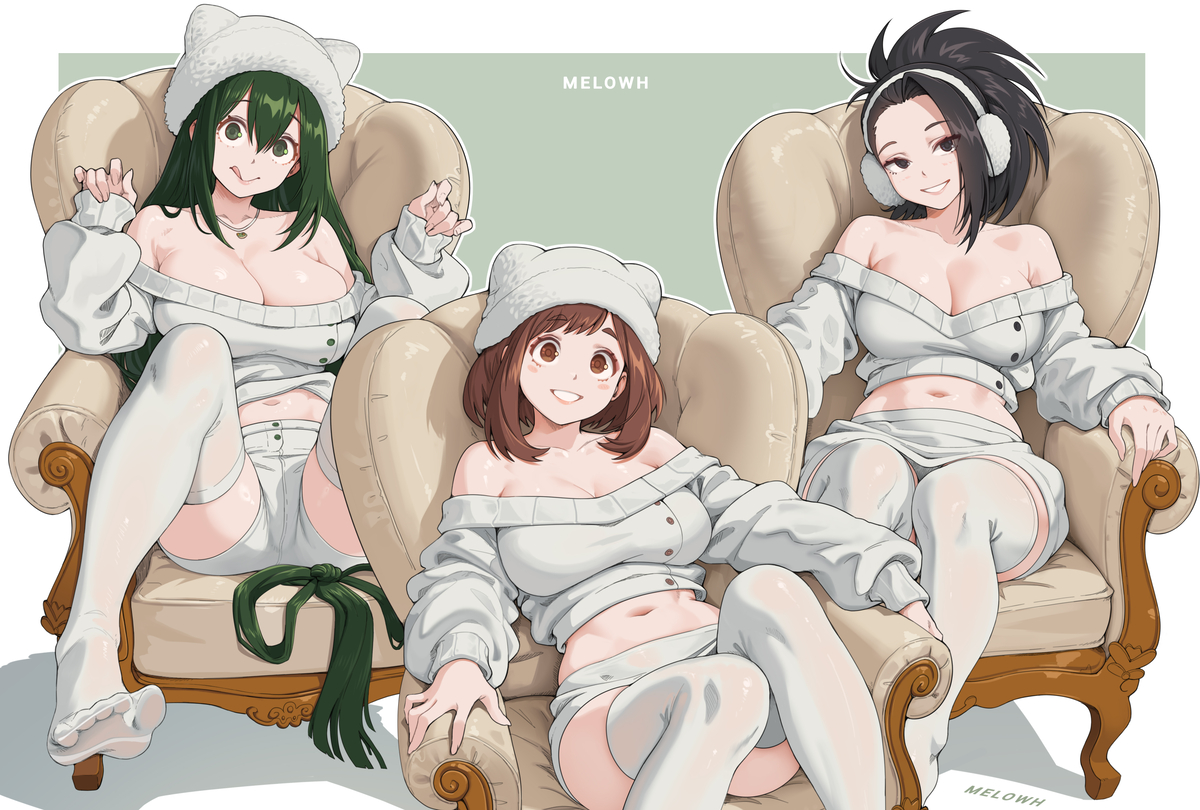 This is a pixiv picture whose title is Class 1-A ❄.