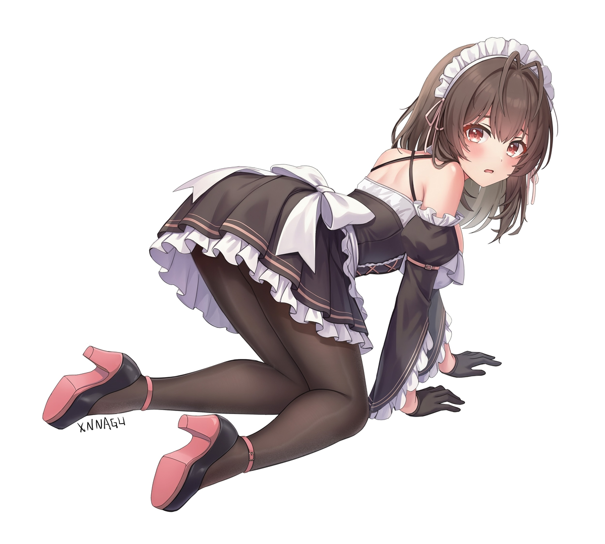 This is a pixiv picture whose title is oc 女仆.