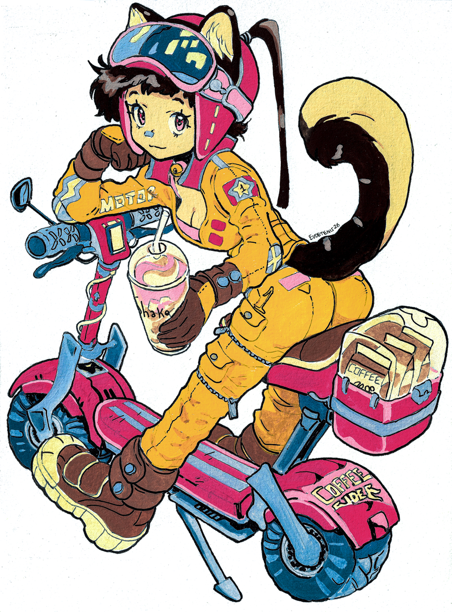 This is a pixiv picture whose title is 92 Coffee Rider.