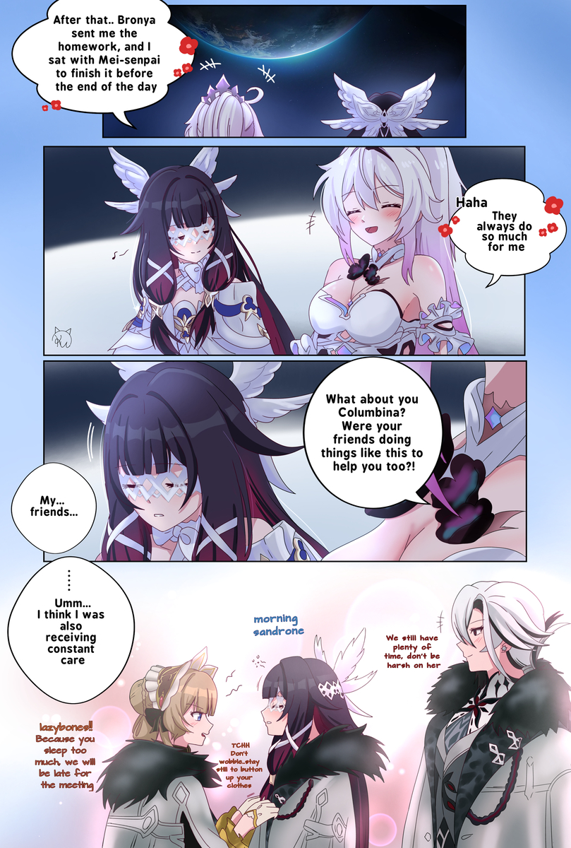 This is a pixiv picture whose title is 2 moons.