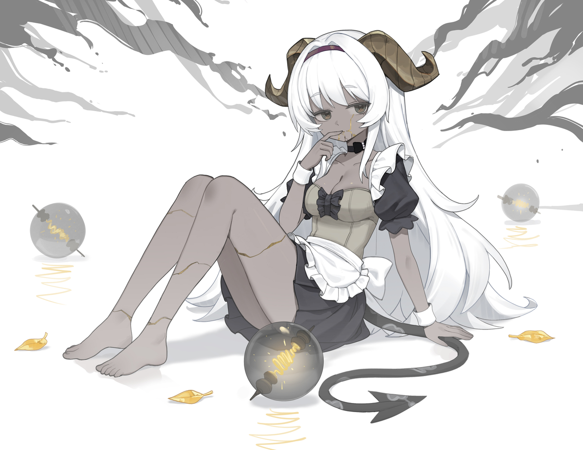 This is a pixiv picture whose title is maid.