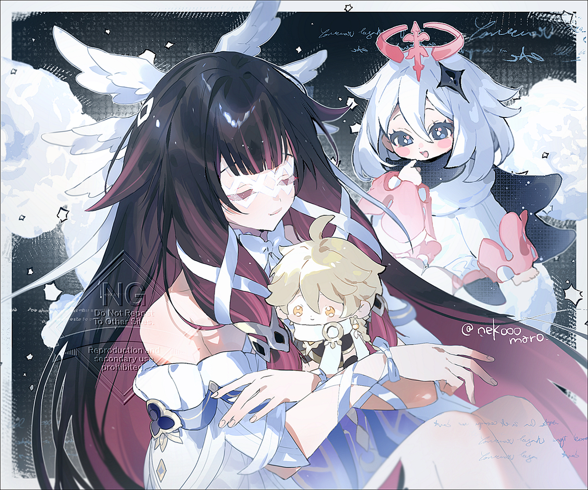 This is a pixiv picture whose title is ☾.