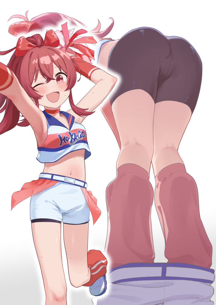 This is a pixiv picture whose title is 応援してくれる小宮果穂ちゃん.