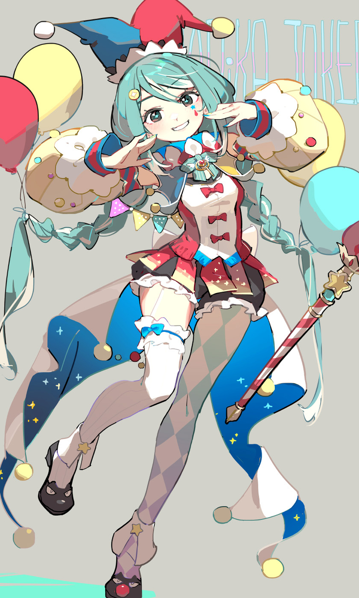 This is a pixiv picture whose title is 真理果 小丑ver.