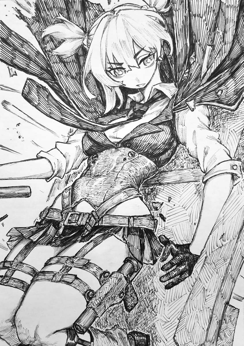 This is a pixiv picture whose title is Welrod MKII.