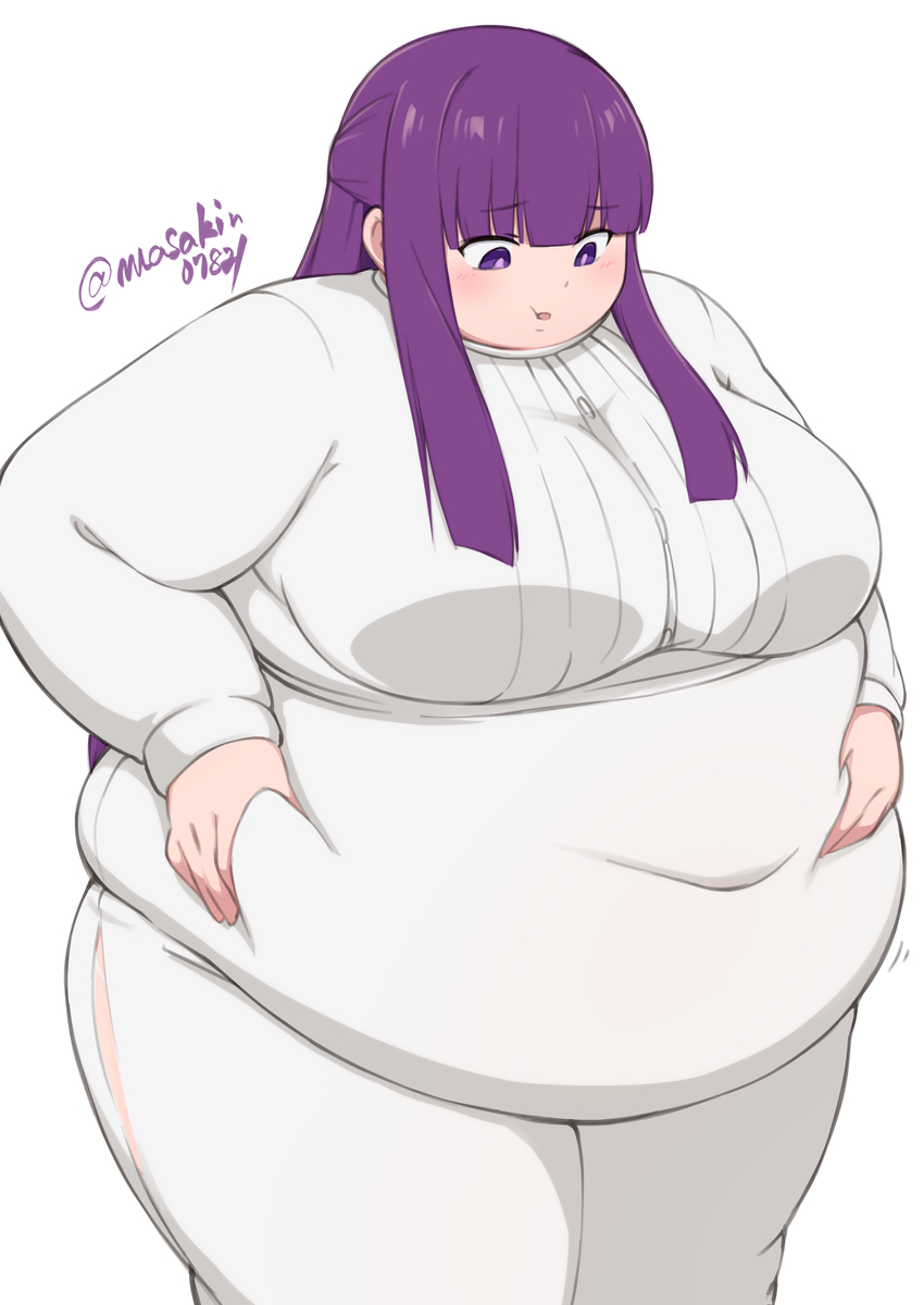 This is a pixiv picture whose title is でっぷり肥えたフェルン.