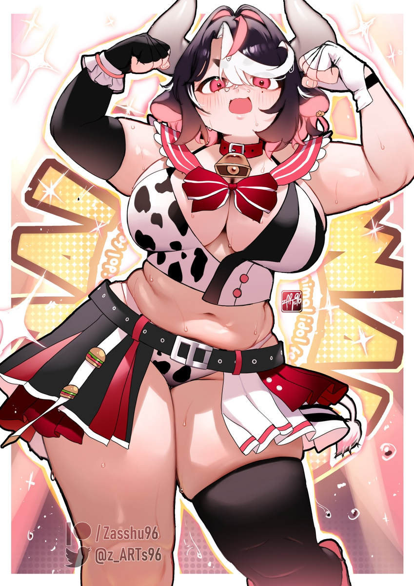 This is a pixiv picture whose title is HaniW 💪🏻🐮 [CM].