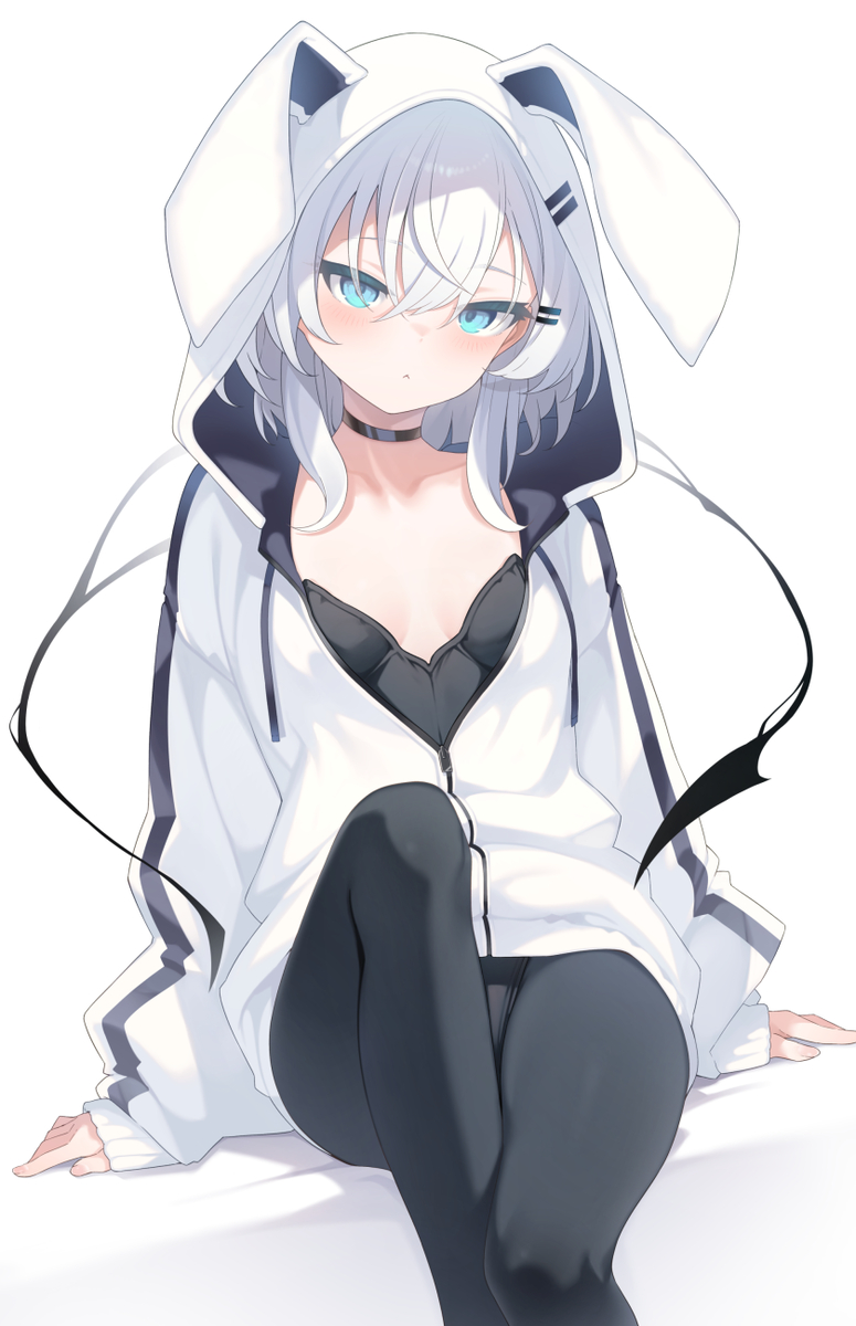 This is a pixiv picture whose title is うさぎパーカーいちる.