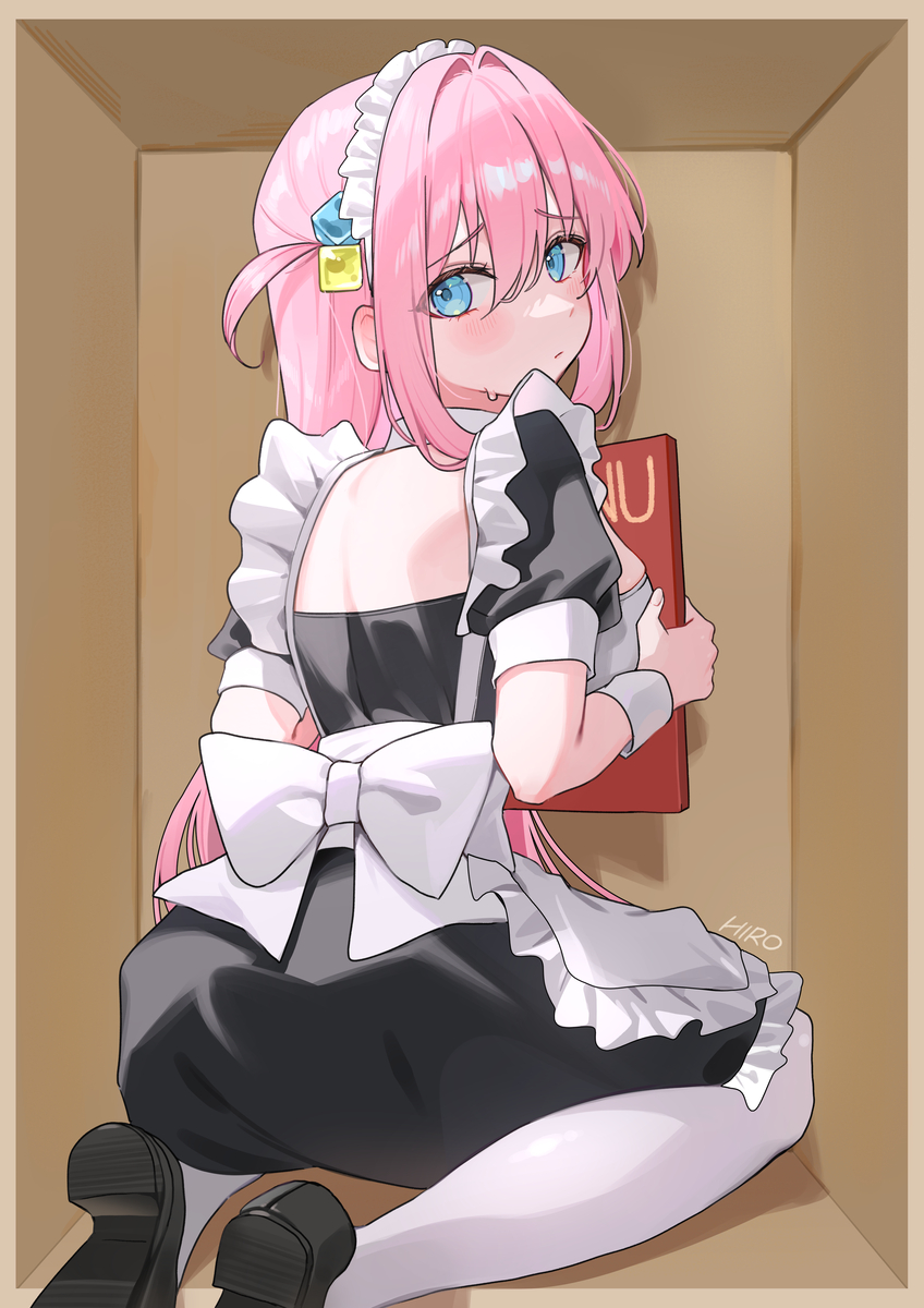 This is a pixiv picture whose title is maid the box.