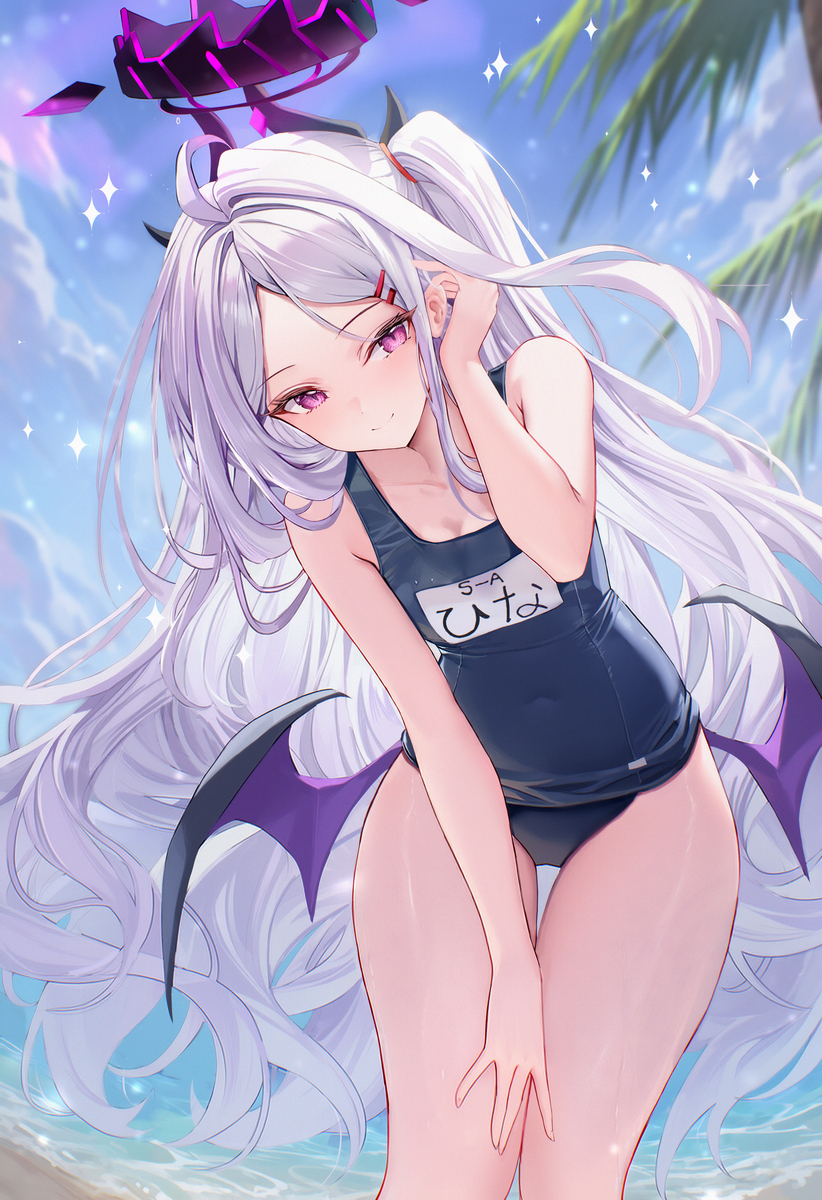 This is a pixiv picture whose title is 空崎ヒナ(水着).