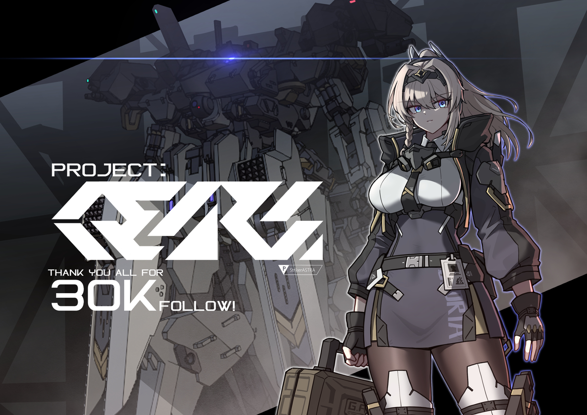 This is a pixiv picture whose title is 30k followers!.