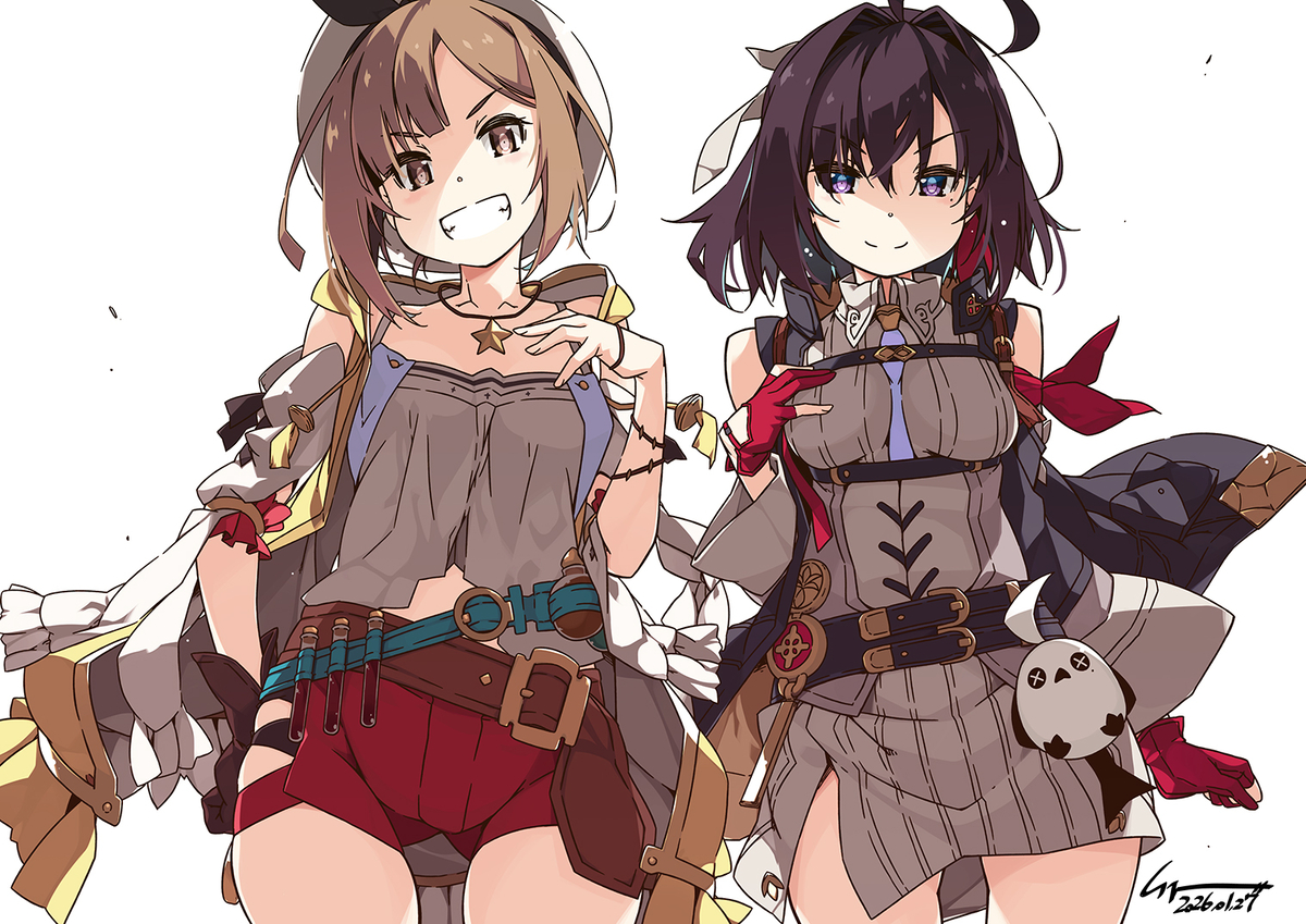 This is a pixiv picture whose title is ライザ＆ユミア.