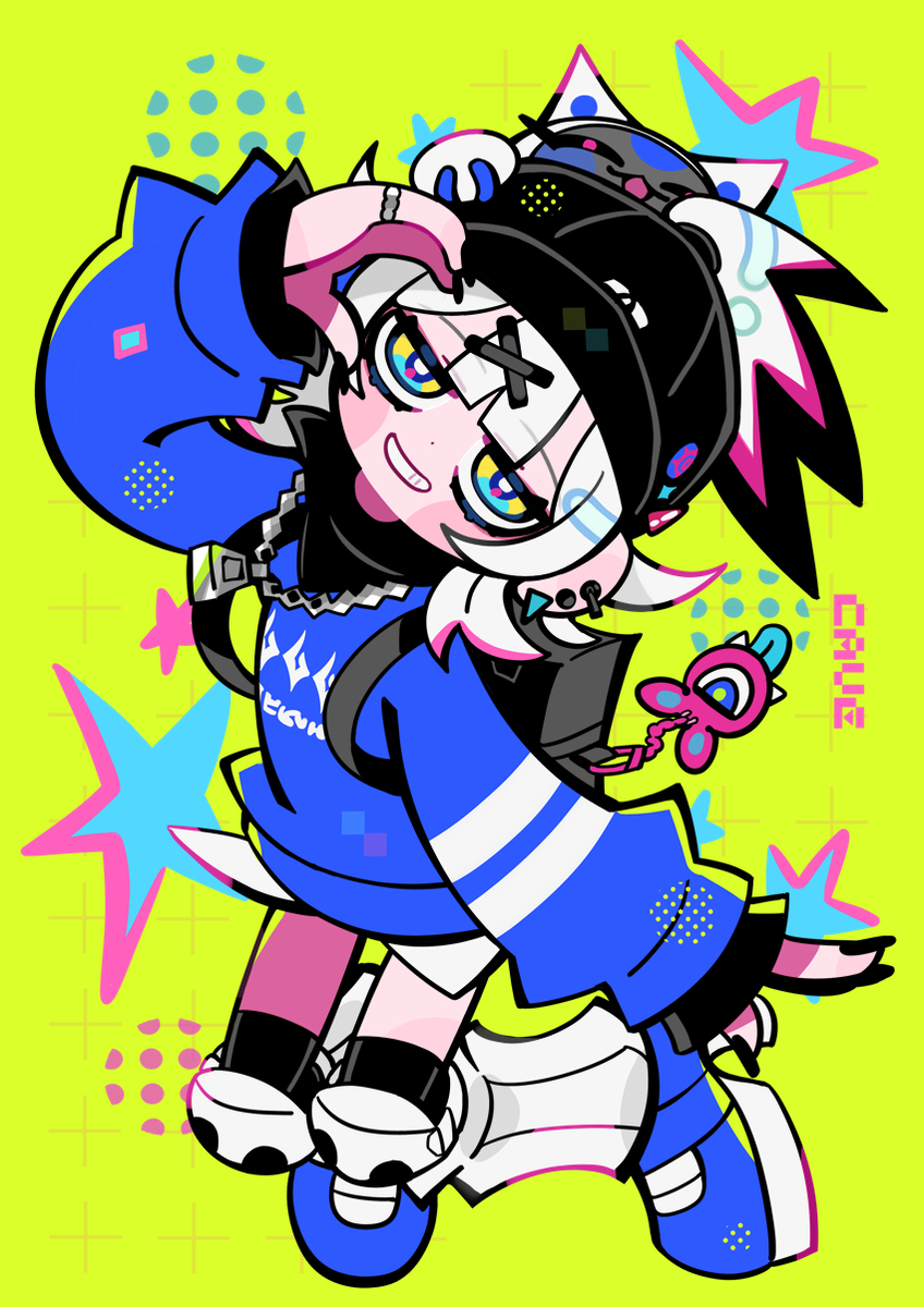 This is a pixiv picture whose title is HI.