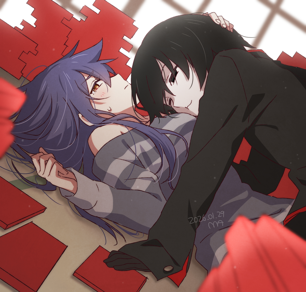 This is a pixiv picture whose title is 扇神詰め⑦.