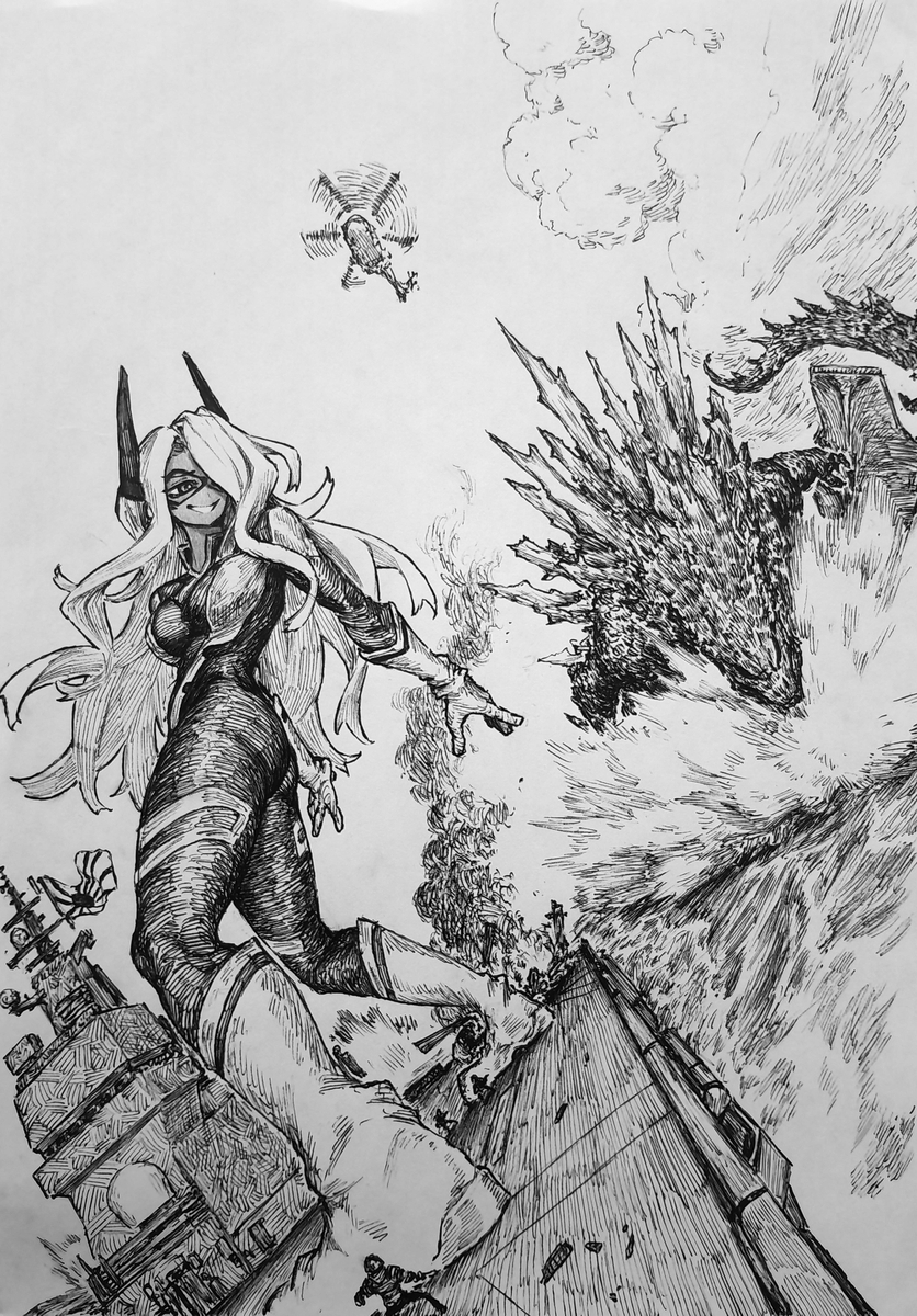 This is a pixiv picture whose title is Queen Bee Mount Lady.