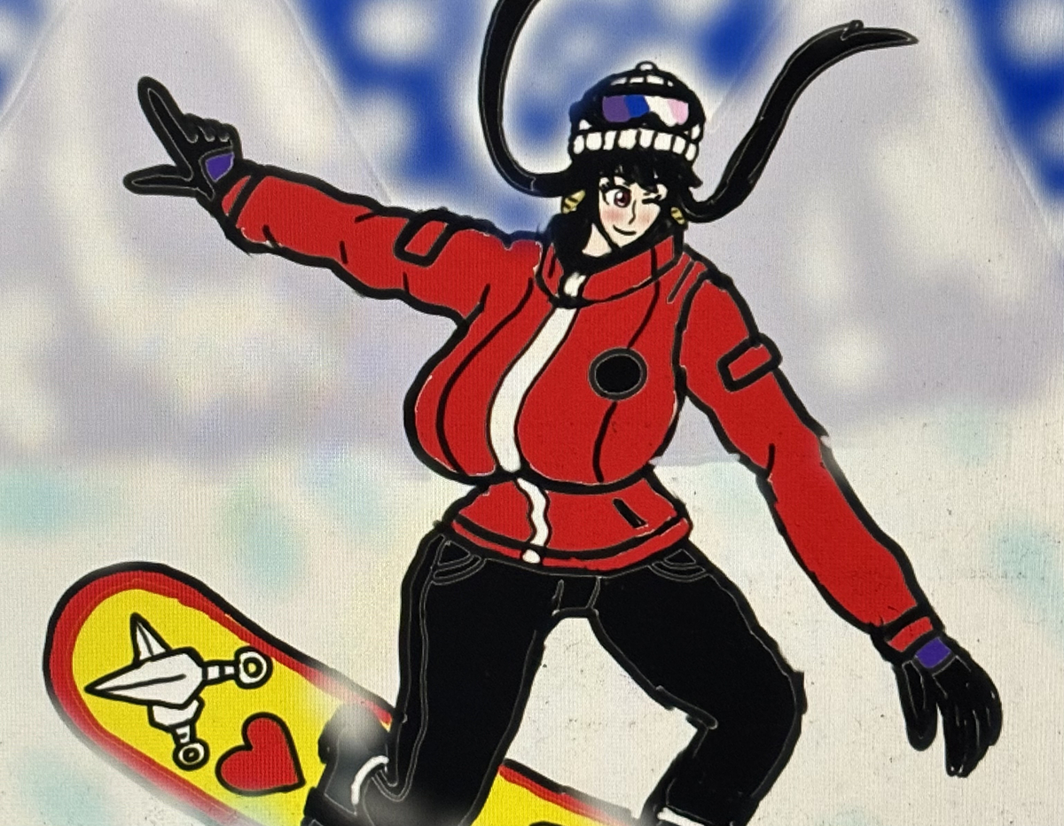 This is a pixiv picture whose title is ダイナミックスノーボーダー・ヨル❤️🏂.